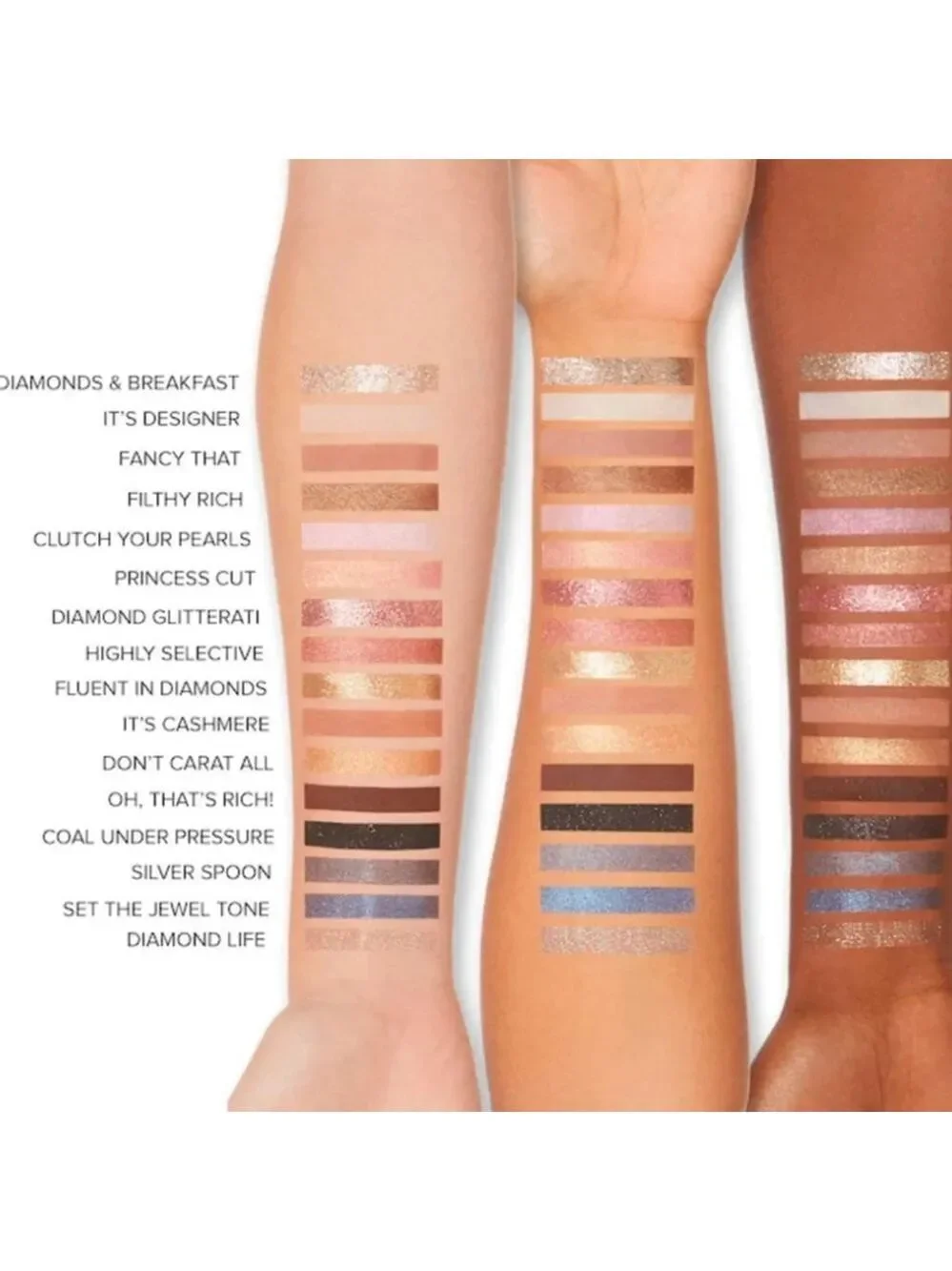 TOO FACED PRETTY RICH DIAMOND LIGHT EYE SHADOW PALETTE LIMITED EDITION - Picture 6 of 6